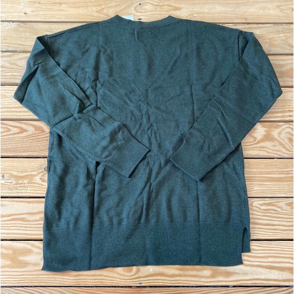 NWT Banana Republic V Neck Sweater Size Small Men’s Green Luxe Yarn - Picture 2 of 10